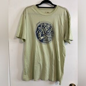 EUC RVCA Cotton Deluxe Super Cuts Surf Short Sleeve Tee